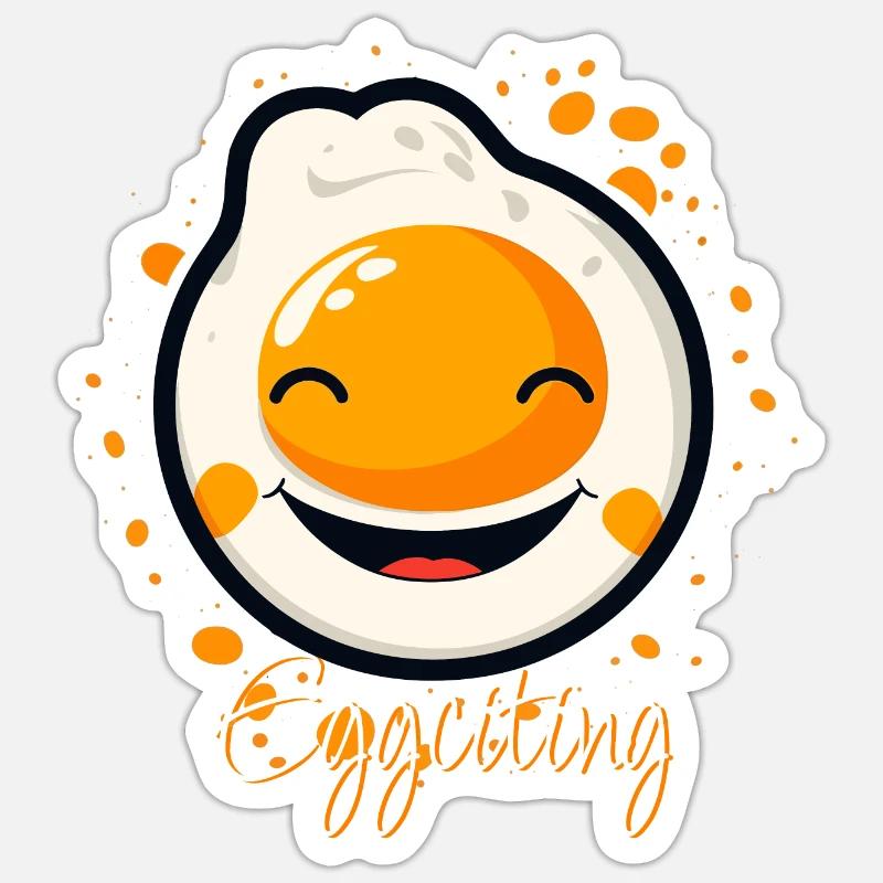 Eggciting Sticker size S (10 x 10 cm)