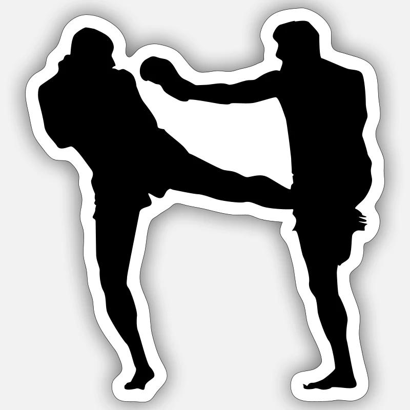 Kickboxers Sticker size S (10 x 10 cm)