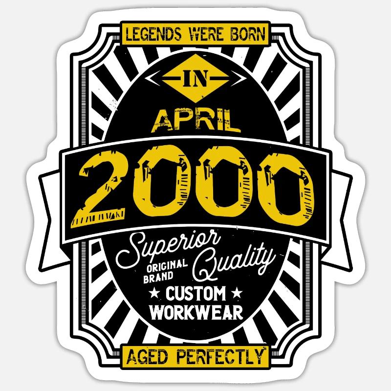 2000 APRIL Sticker size S (10 x 10 cm)