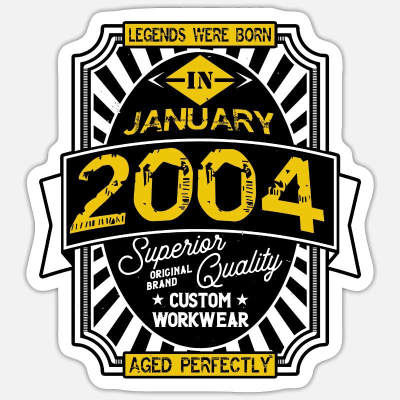 2004 JANUARY Sticker size S (10 x 10 cm)
