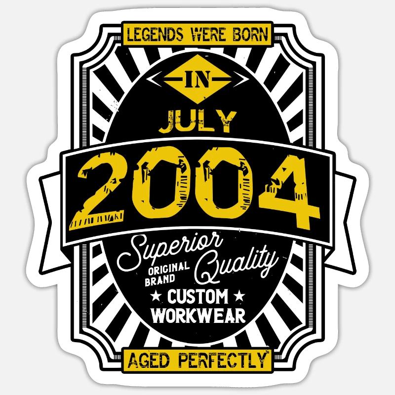 2004 JULY Sticker size S (10 x 10 cm)