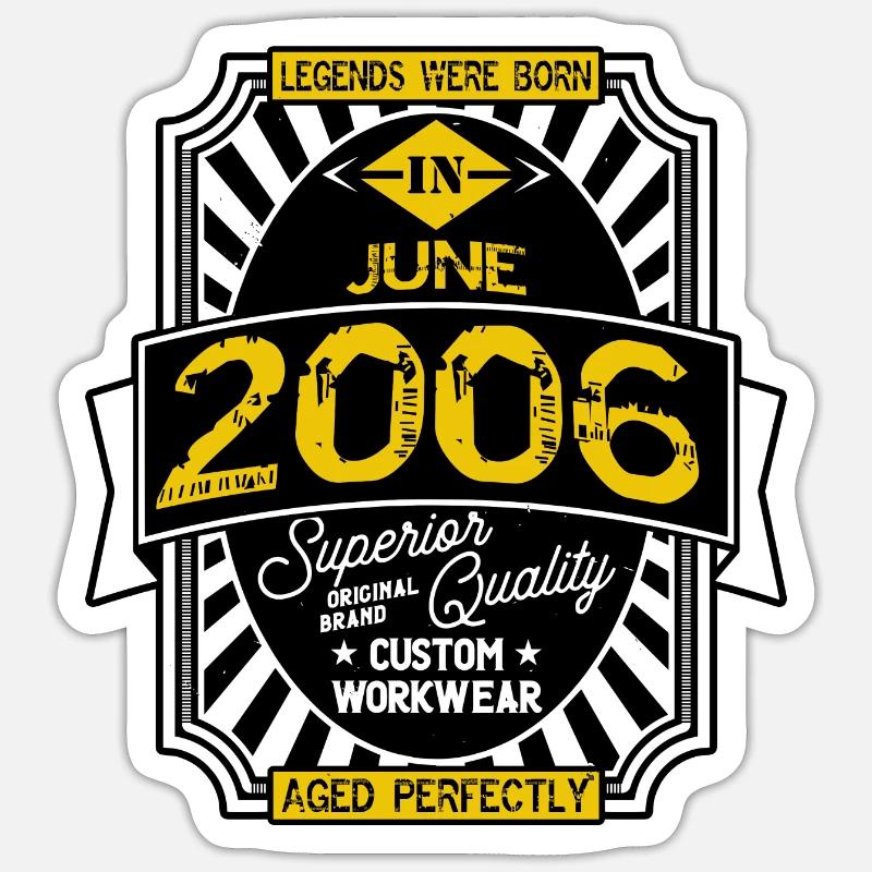 2006 JUNI Sticker Größe S (10 x 10 cm)