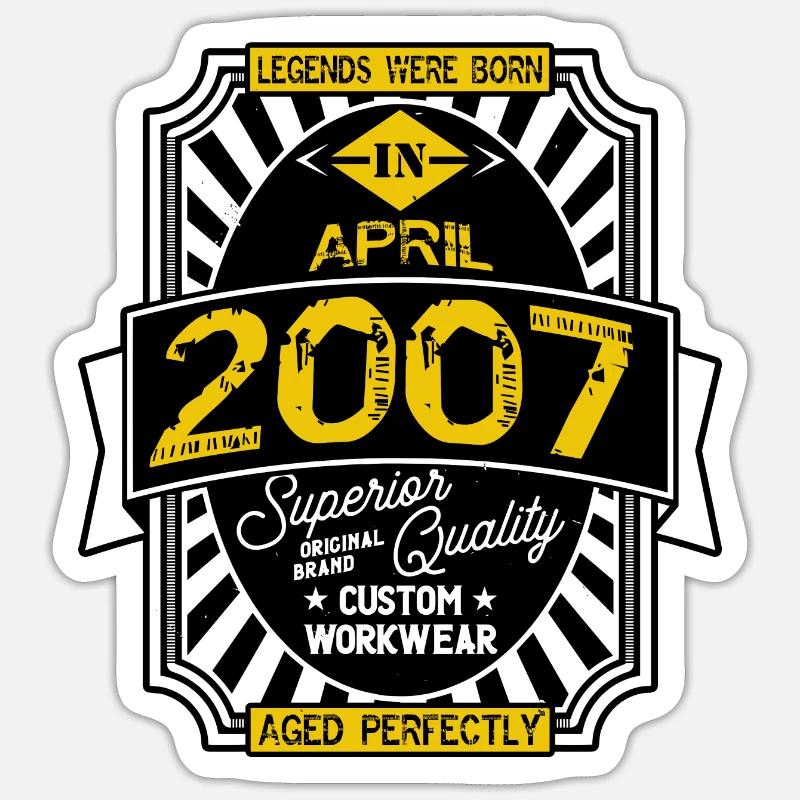 2007 APRIL Sticker size S (10 x 10 cm)