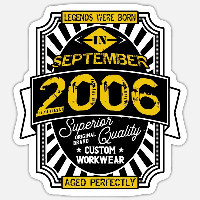 2006 SEPTEMBER - Sticker size S (10 x 10 cm) - white matte