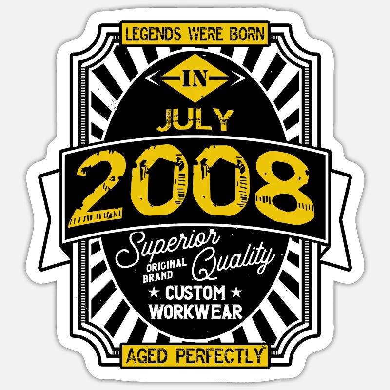 2008 JULI Sticker Größe S (10 x 10 cm)