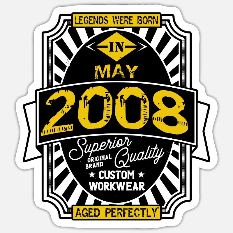 2008 MAY - Sticker size S (10 x 10 cm) - white matte