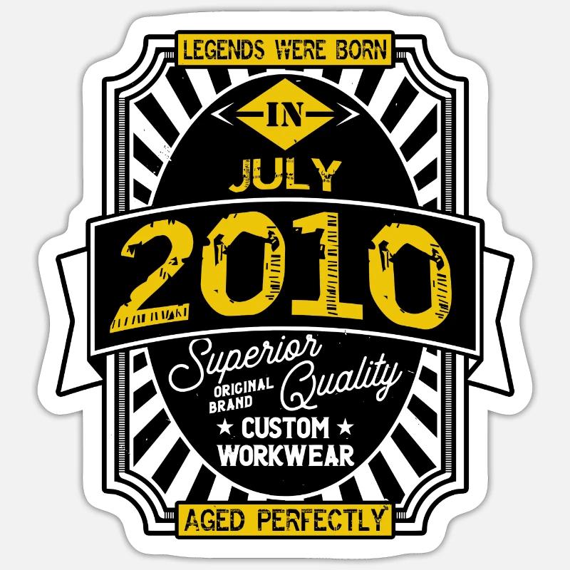 2010 JULI Sticker Größe S (10 x 10 cm)