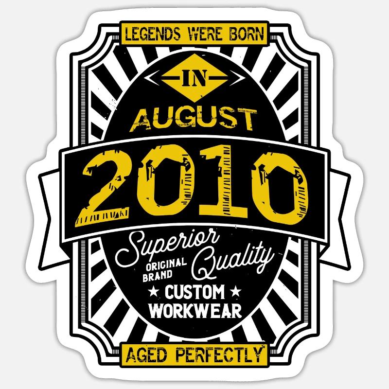 2010 AUGUST - Sticker size S (10 x 10 cm) - white matte