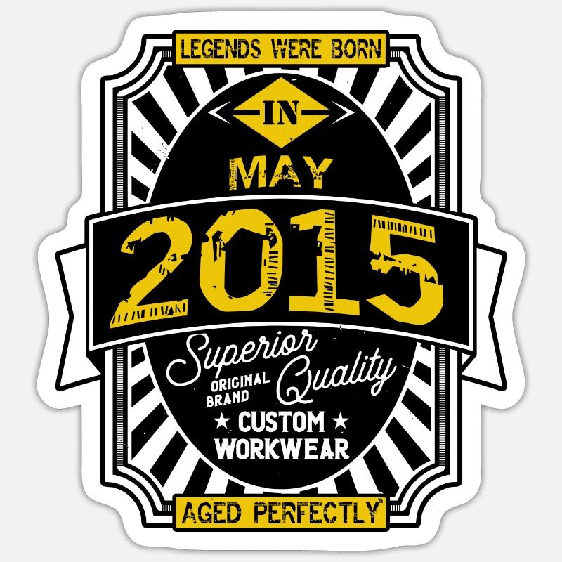 2015 MAY - Sticker taille S (10 x 10 cm) - blanc mat