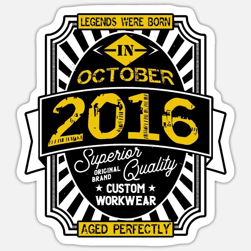 2016 OCTOBER Sticker size S (10 x 10 cm)