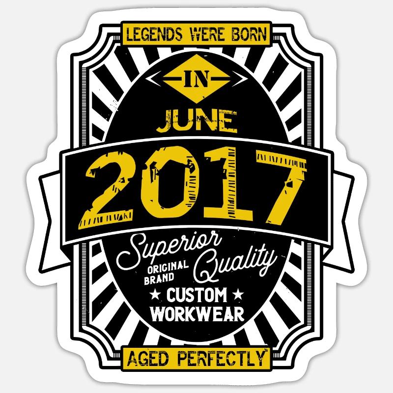 2017 JUNE - Sticker size S (10 x 10 cm) - white matte