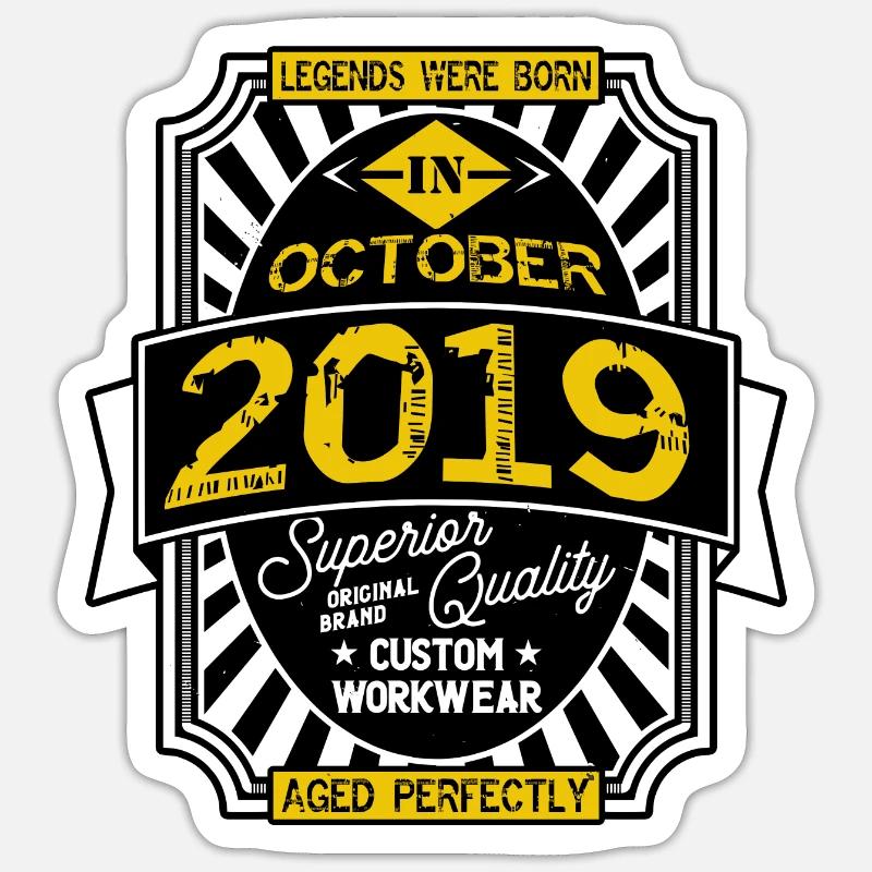 2019 OCTOBER Sticker size S (10 x 10 cm)