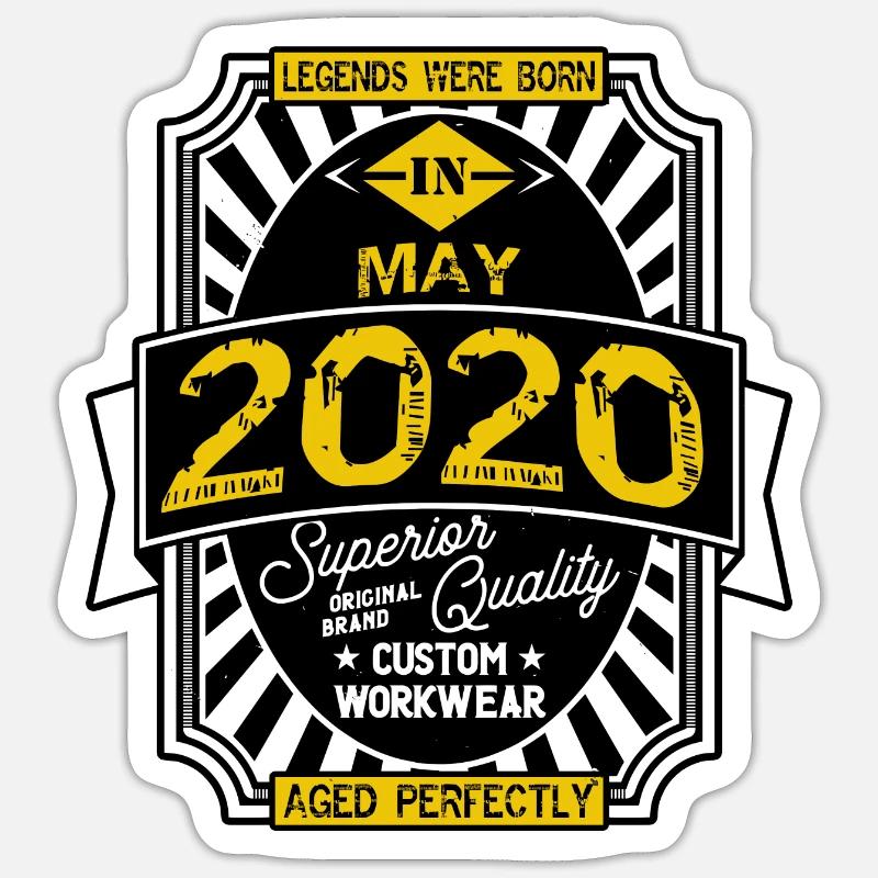 2020 MAY - Sticker size S (10 x 10 cm) - white matte