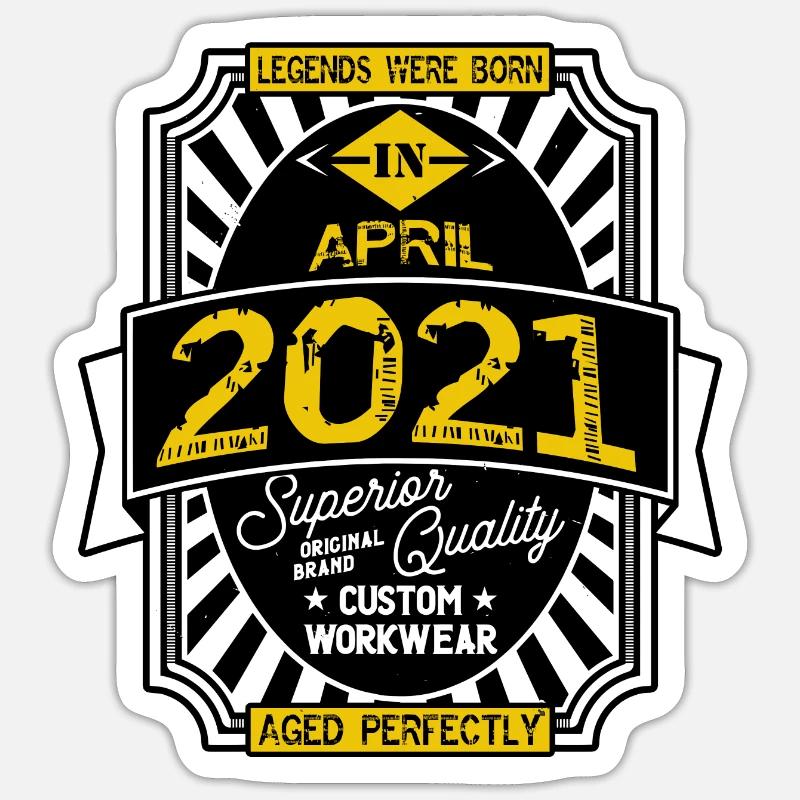 2021 APRIL - Sticker taille S (10 x 10 cm) - blanc mat