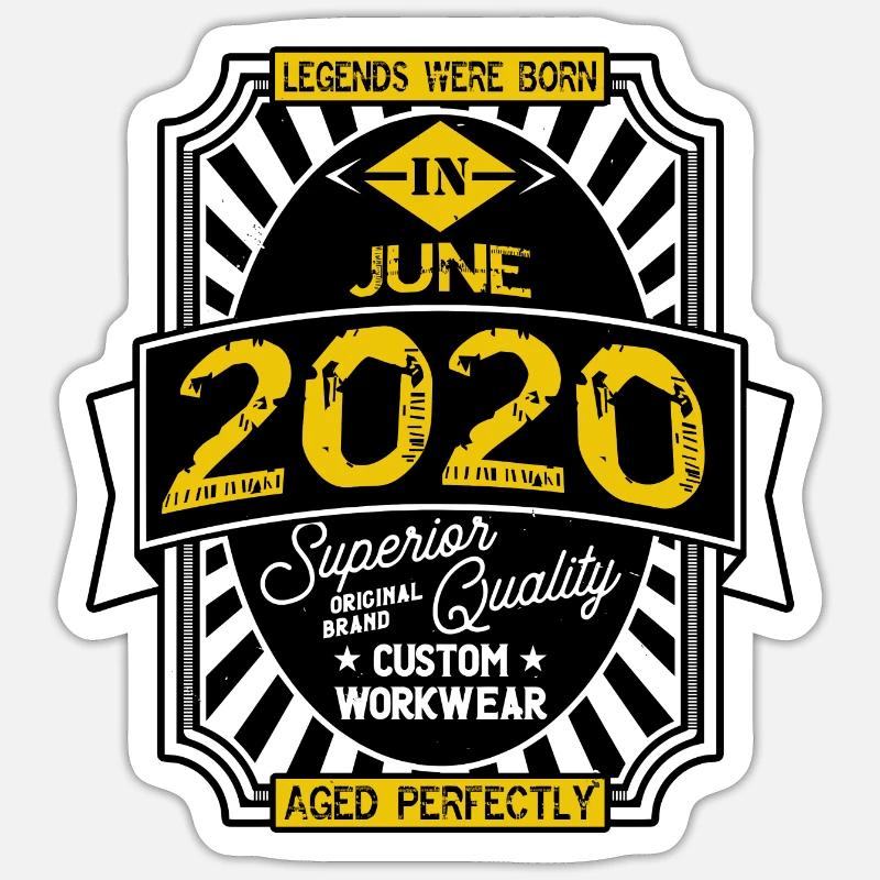 2020 JUNI - Sticker Größe S (10 x 10 cm) - Mattweiß