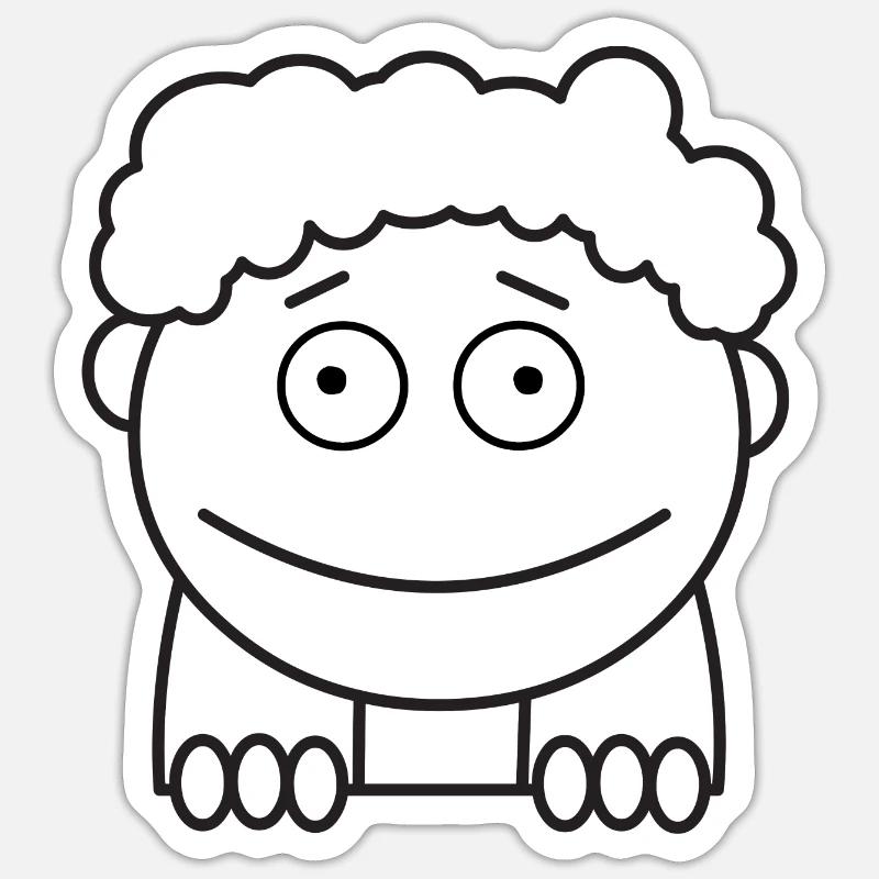 Chevreau - Sticker taille S (10 x 10 cm) - blanc mat