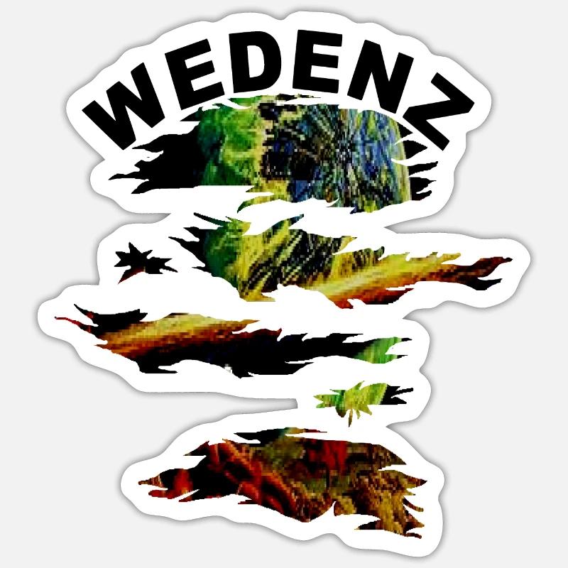 WEDENZ STYLER - Sticker taille S (10 x 10 cm) - blanc mat