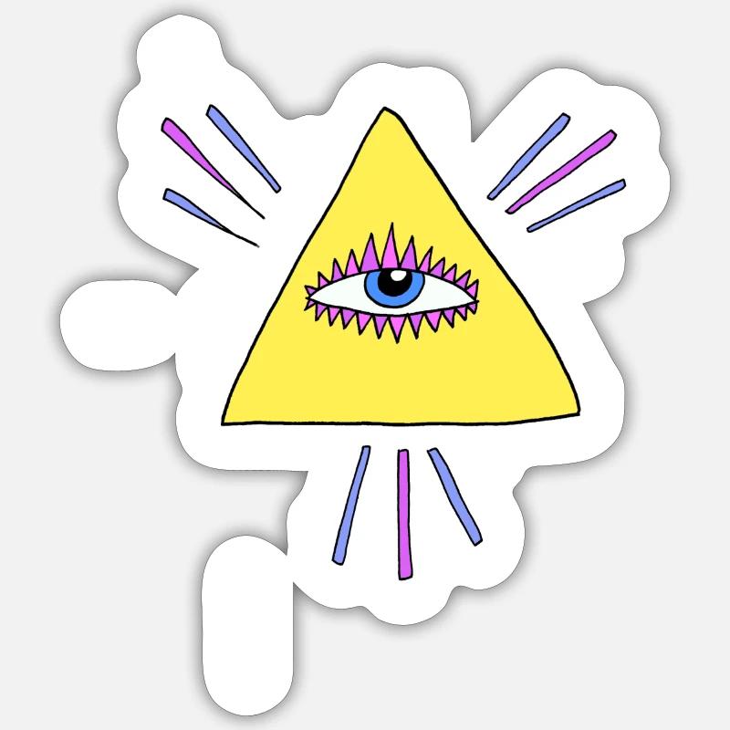 Tacos that sees everything - Sticker size S (10 x 10 cm) - white matte