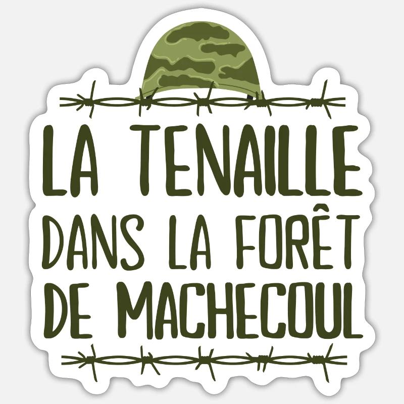 la septième compagnie, la 7ème compagnie - Sticker taille S (10 x 10 cm) - blanc mat
