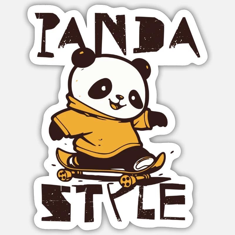 PANDA STYLE Sticker size S (10 x 10 cm)