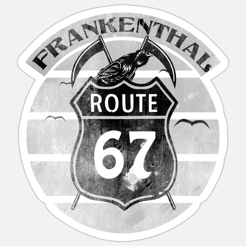 Frankenthaler Route 67 - Sticker size S (10 x 10 cm) - white matte