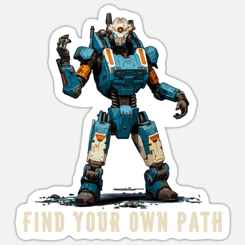 Find Your Own Path 2 Sticker size S (10 x 10 cm)
