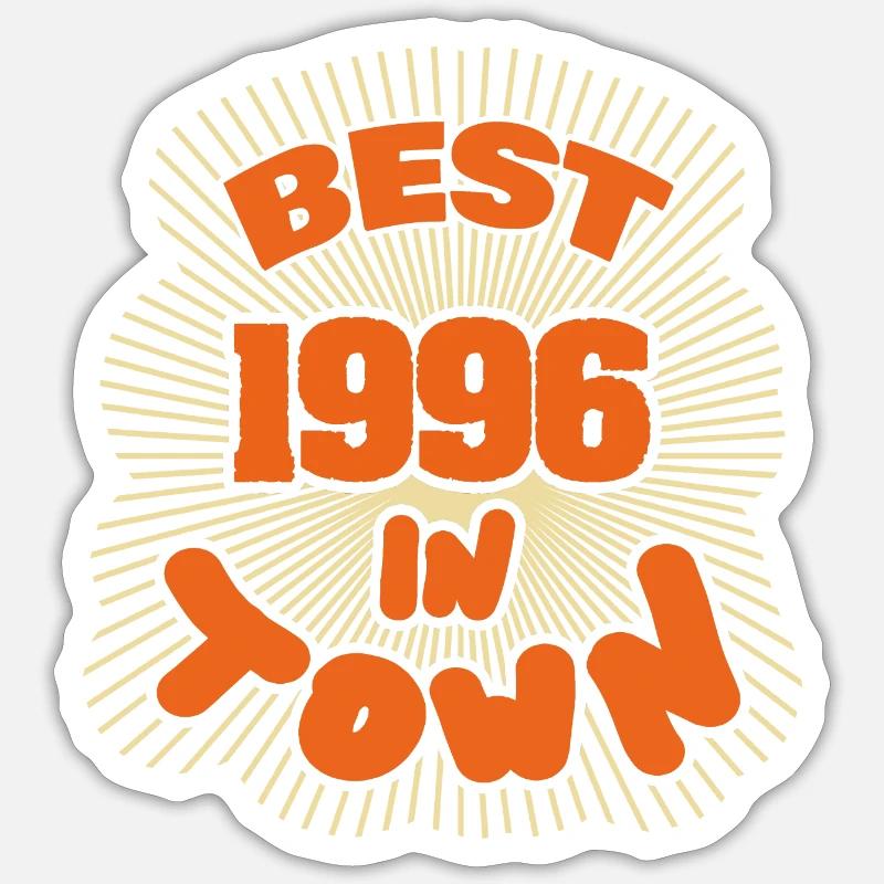 1996 - Sticker Größe S (10 x 10 cm) - Mattweiß