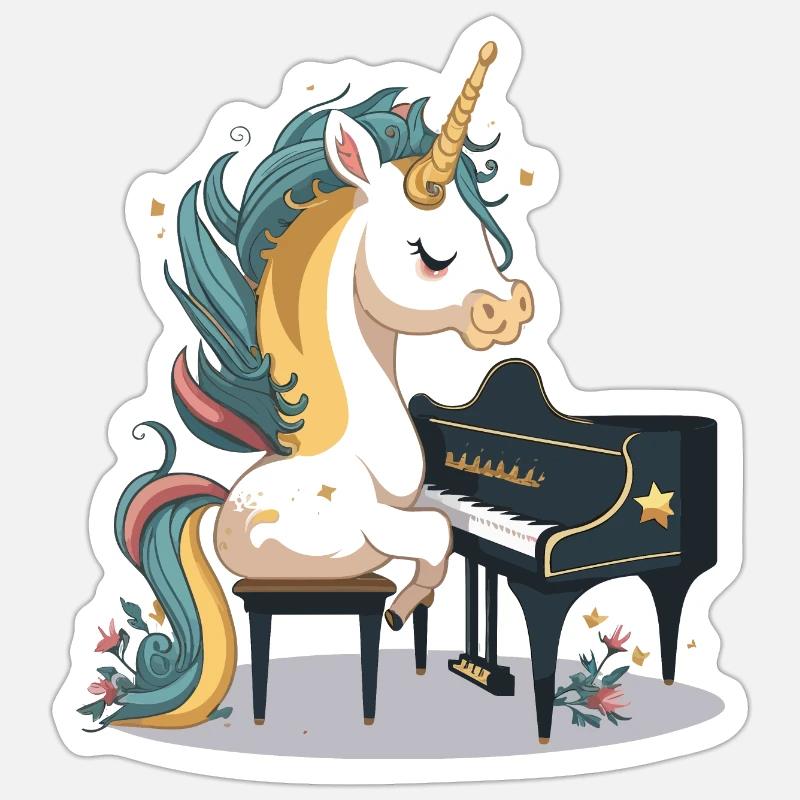 Magical Maestro - Sticker size S (10 x 10 cm) - white matte