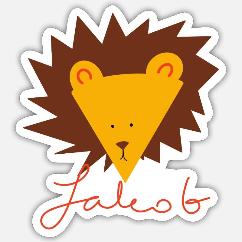 Jacob - Sticker size S (10 x 10 cm) - white matte