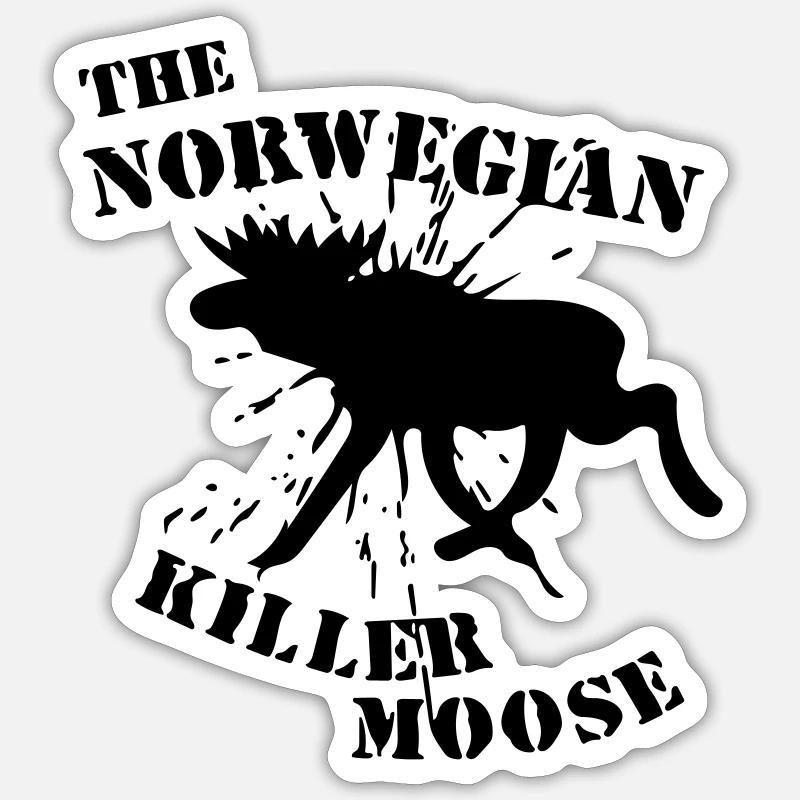 Moose Sticker size S (10 x 10 cm)