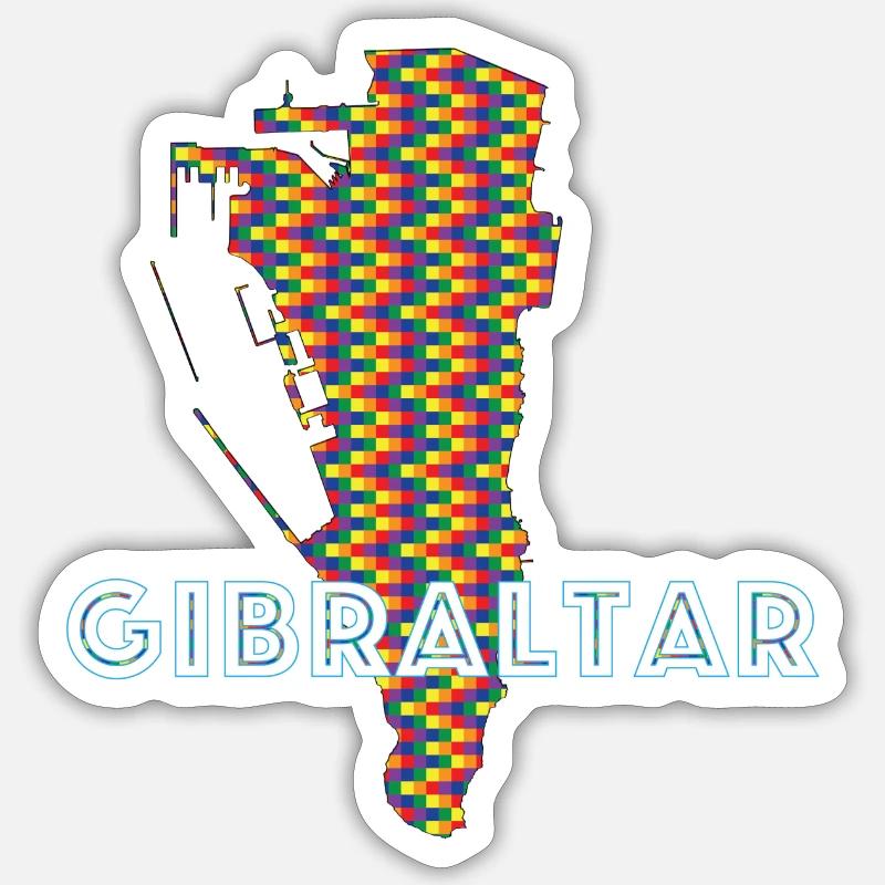 Gibraltar Pride Sticker size S (10 x 10 cm)