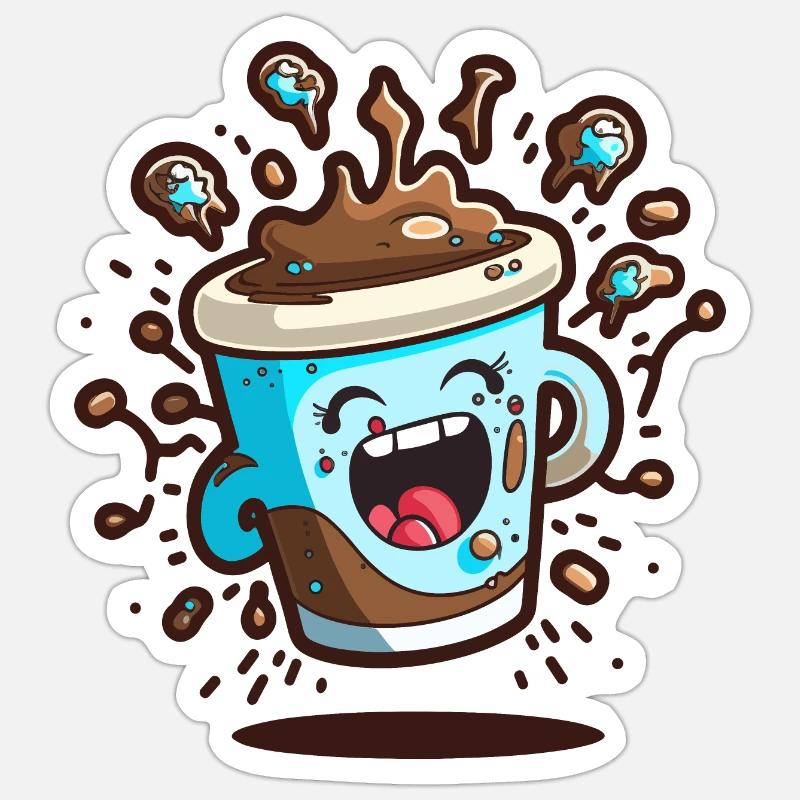 Elevate Your Espresso Sticker size S (10 x 10 cm)