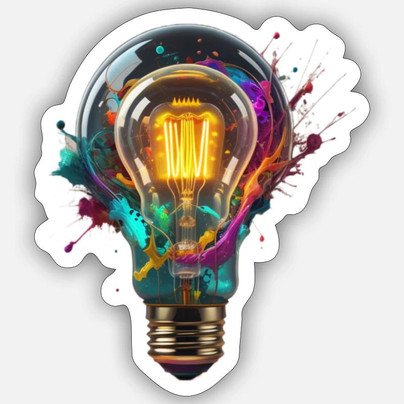 Idea - Sticker size S (10 x 10 cm) - white matte