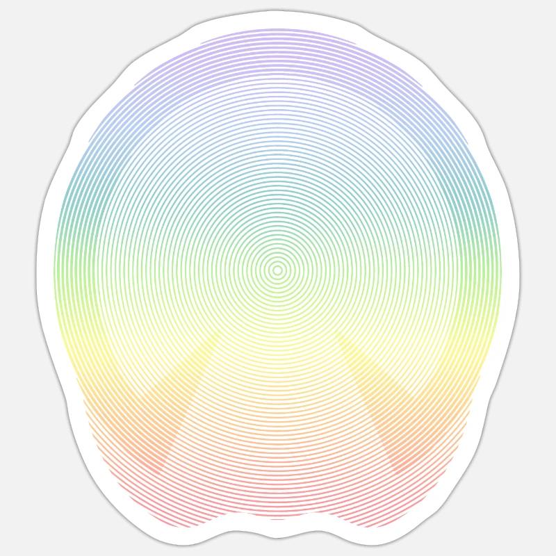 Pferd - Sticker Größe S (10 x 10 cm) - Mattweiß