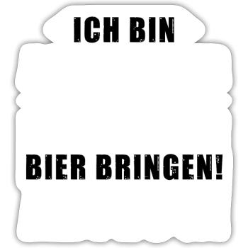 Ich bin Akustiker - Keine Tipps! Bier bringen - Sticker Größe S (10 x 10 cm) - Mattweiß - Vorne