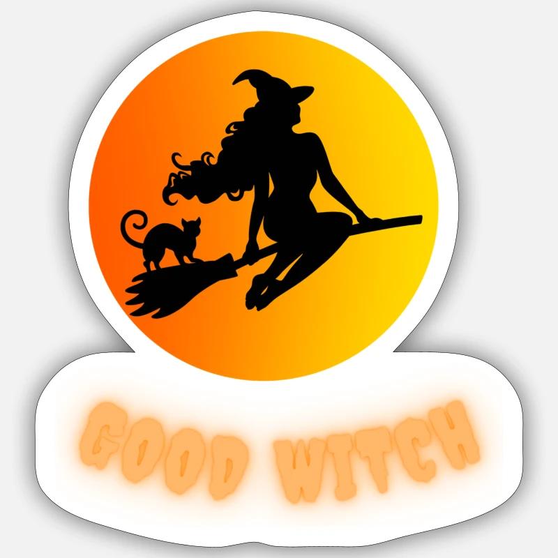 Good Witch - Sticker Größe S (10 x 10 cm) - Mattweiß
