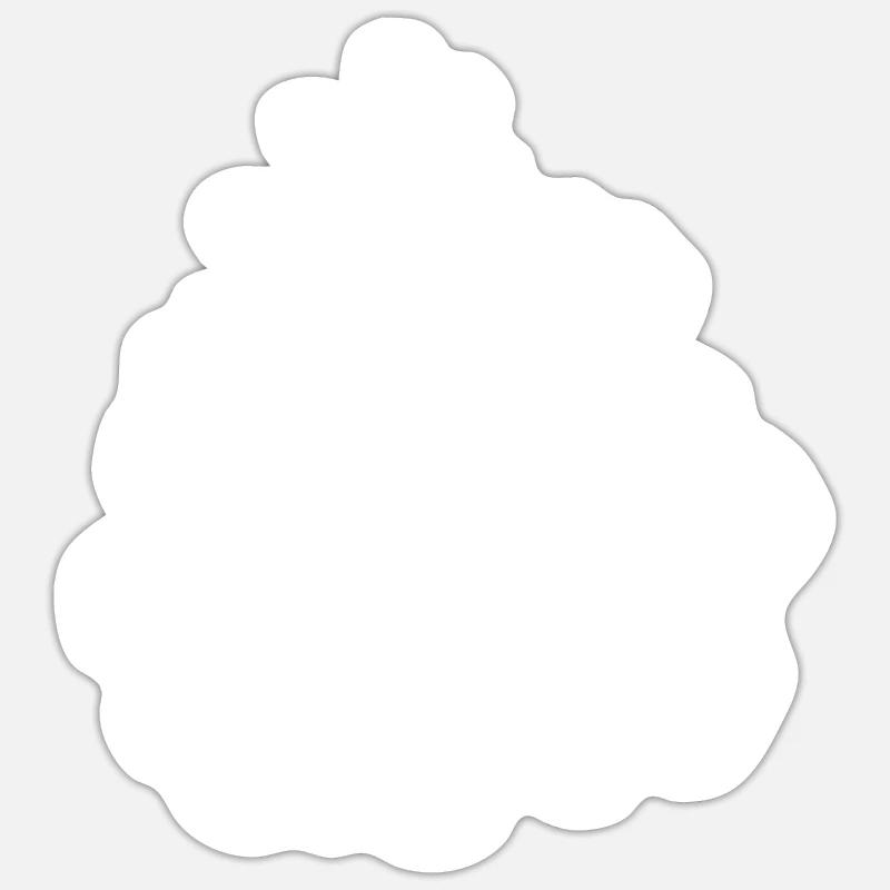 Fir cone Sticker size S (10 x 10 cm)