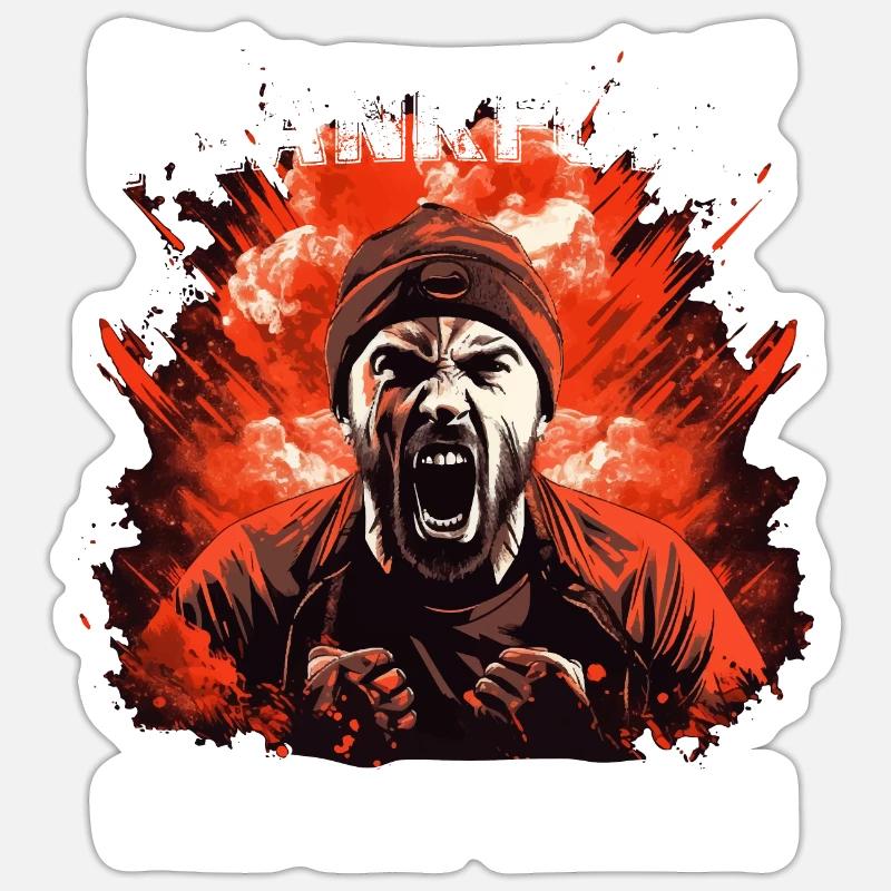 Frankfurt Stolz Ehre Tradition - Sticker Größe S (10 x 10 cm) - Mattweiß