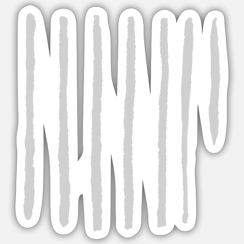 Stripe Pattern - Minimal Deco Sticker size S (10 x 10 cm)