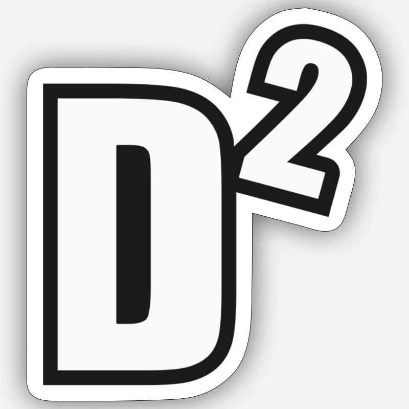 Conception D^2 Sticker taille S (10 x 10 cm)