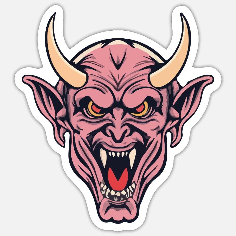 Dämon Sticker Größe S (10 x 10 cm)