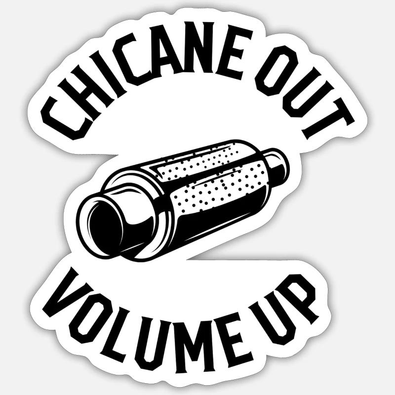 Augmentation du volume de la sortie chicane Sticker taille S (10 x 10 cm)