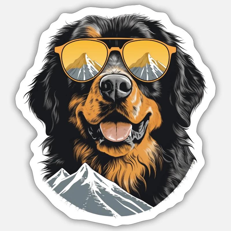 Berner 2 - Sticker Größe S (10 x 10 cm) - Mattweiß