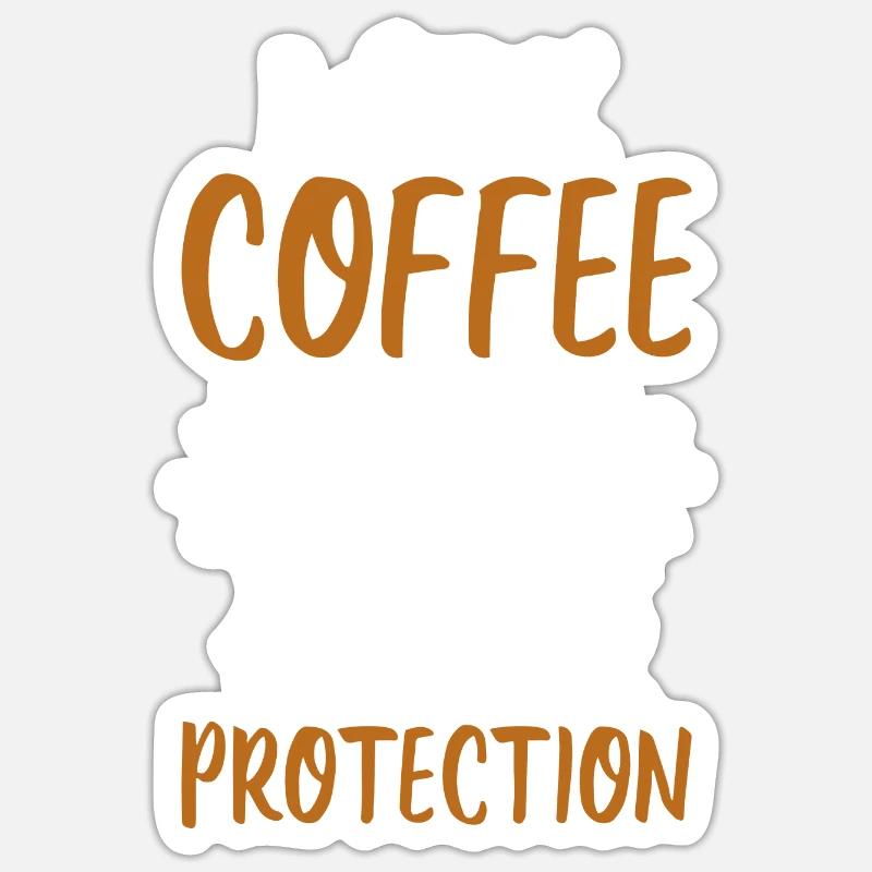 i drink coffee - Kaffee Geschenkidee Sticker Größe S (10 x 10 cm)