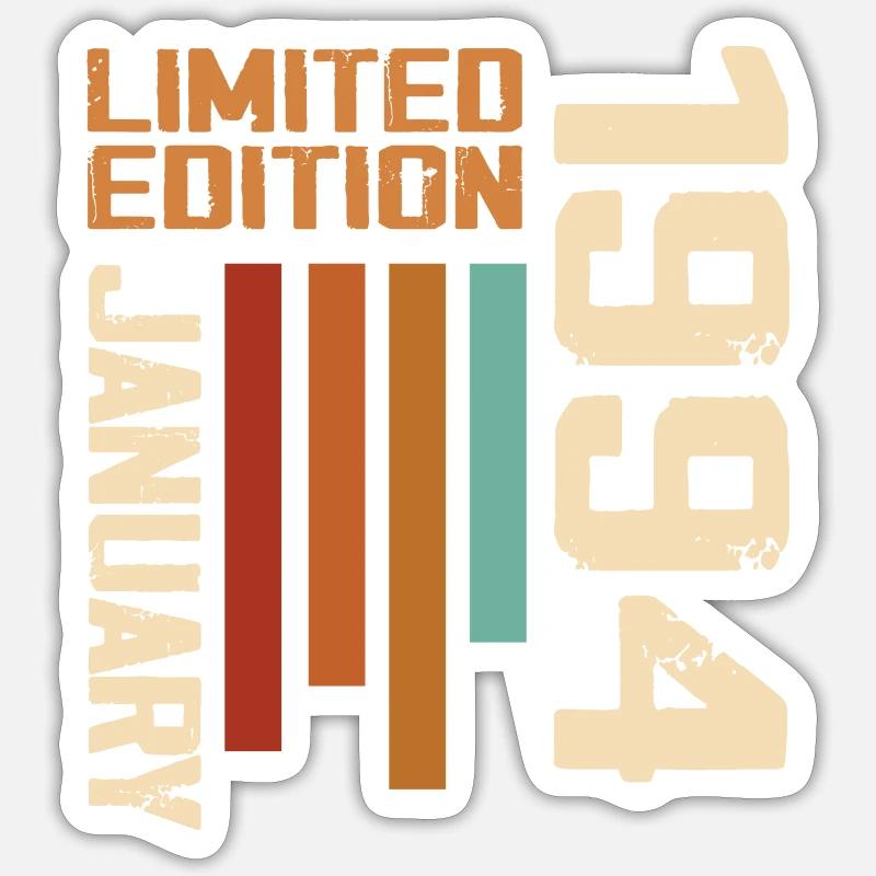 Januar 1994 - 1994 Januar Geburtstagsgeschenk - Sticker Größe S (10 x 10 cm) - Mattweiß