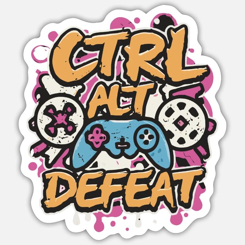 CTRL ALT Defeat Sticker size S (10 x 10 cm)