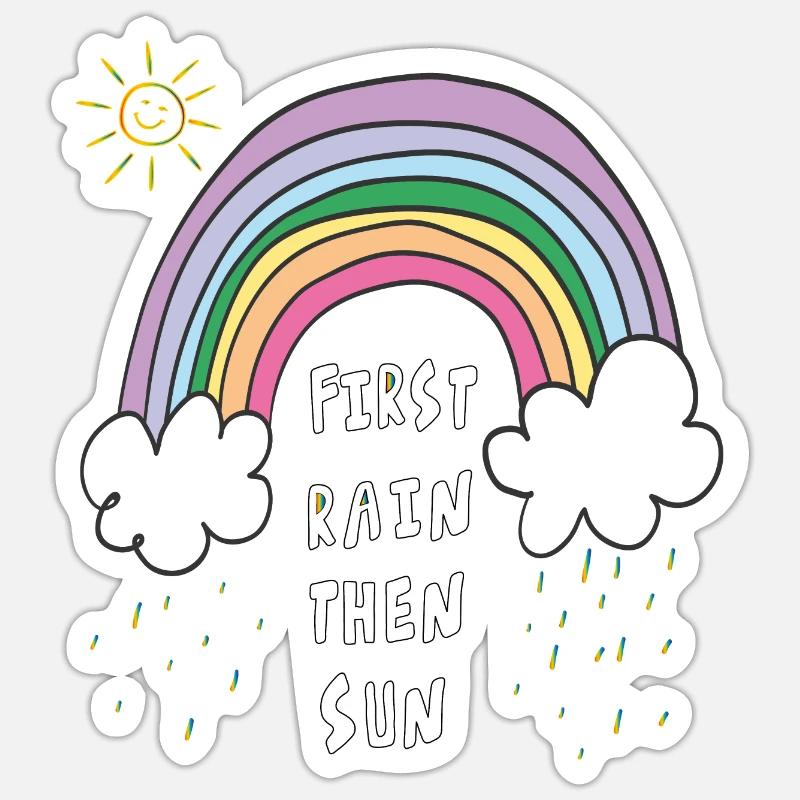 Regenbogen Sticker Größe S (10 x 10 cm)