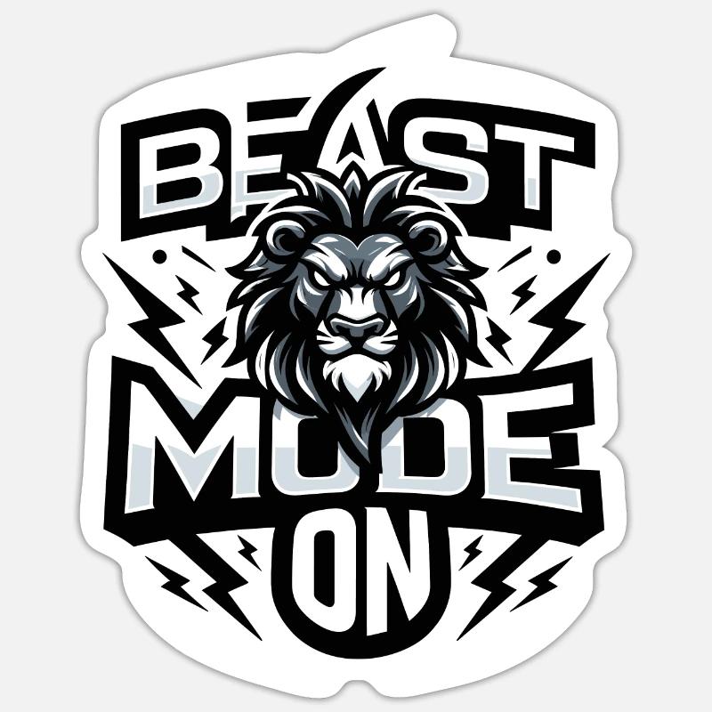 Ferocious Beast - Sticker size S (10 x 10 cm) - white matte