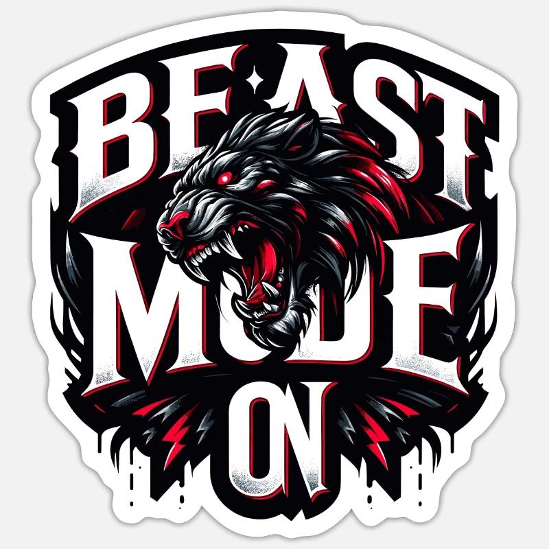 Ferocious Beast Sticker size S (10 x 10 cm)