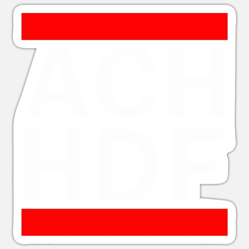 Conception cool de l’ACH HDF - Sticker taille S (10 x 10 cm) - blanc mat